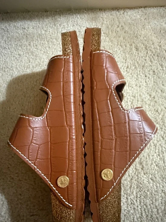 NWOT Birkenstock Staud collab Arizona Big Buckle Croc Slide Sandal size 40 - Picture 4 of 13